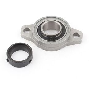 uxcell 2 Set 15mm UFL002 FL002 Self-aligning Pillow Block Bearing Flange