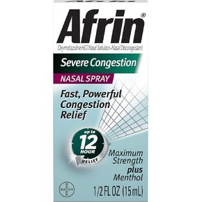 Afrin Severe Congestion Nasal Spray 15 mL (Pack of 10)