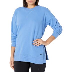 Andrew Marc Women's Cozy Fleece L/S Vented Pullover with Rib