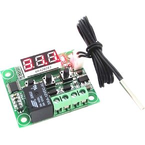 DC 5V Blue -4℉ to + 212℉ Digital Display Temperature Control, Precision Temperature Controller, Temperature Control switches, Miniature Thermal Control Plate(DC 5V, Blue)