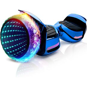 Hoverboard with 6.5" Full Light Up Wheels, Bluetooth Hover Board with Non-slip Footplates, UL2272 Safety Certified