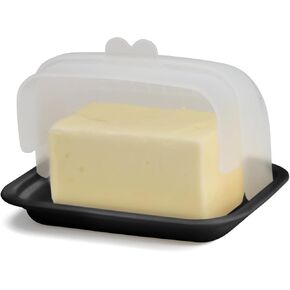 Signoraware Butter Dish with Lid – Butter Holder with Lid for 2 Butter Sticks – BPA-Free and Dishwasher-Safe – Unbreakable Butter Container – One-Hand Opening – Ideal for Counter, Fridge, Picnic