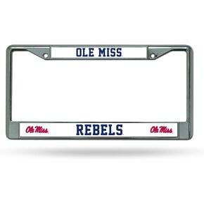 Rico Industries NCAA Unisex-Adult Standard Chrome License Plate Frame
