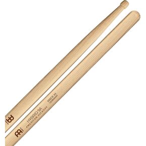 Meinl Stick & Brush Hard Drumsticks, Hybrid 9A — North American Maple with Acorn/Barrel Shape Wood Tip — Made in Germany (SB137)