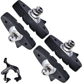 RUJOI Road Bike Brake Calipers,Premium Aluminum Dual Pivot Brake Caliper with Alloy Shoe pads for Road Bike(Front & Rear)