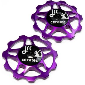 JRC Components 11T Ceramic Pulley Wheels | Compatible with Shimano / Campagnolo 9/10/11 Speedroad System | Hybrid Ceramic Derailleur Pulley Wheel Suitable with SRAM 10/11 Speed