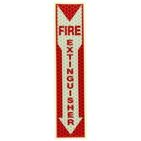 Cyalume Cyflect Glow in the Dark and Reflective Emergency Exit Sign, 8 Inches x 10 Inches, Adhesive Backing