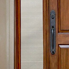 Gila® Faux Blinds Sidelights Entryway Decorative Window Film DIY Static Cling, 1ft x 6.5ft (12in x 78in) (6.5 sq Ft)
