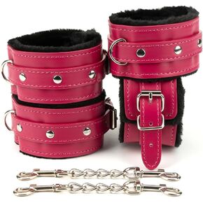 Ankle Straps Wrist Cuffs Neoprene Padded Fitness Wrist Cuff with Double Swivel Snap Clip, Ankle Bands for Working Out, Cable Ankle Strap, Cable Machine Attachment, Ankle Cable Attachments for Gym