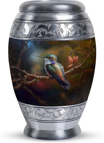 Hummingbird Urn for Ashes for Women, Men, Female - Urns for Human Ashes Adult Male - Small Urns for Human Ashes Keepsake - Burial Urns for Adult Human Ashes - Cremation Urns (3inch) in Saudi Arabia