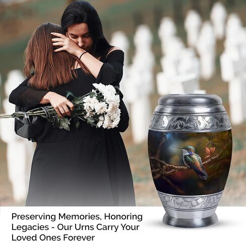 Hummingbird Urn for Ashes for Women, Men, Female - Urns for Human Ashes Adult Male - Small Urns for Human Ashes Keepsake - Burial Urns for Adult Human Ashes - Cremation Urns (3inch) in Saudi Arabia