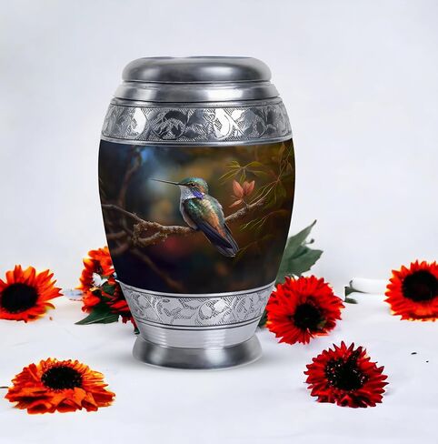 Hummingbird Urn for Ashes for Women, Men, Female - Urns for Human Ashes Adult Male - Small Urns for Human Ashes Keepsake - Burial Urns for Adult Human Ashes - Cremation Urns (3inch) in Saudi Arabia