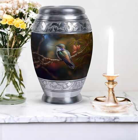 Hummingbird Urn for Ashes for Women, Men, Female - Urns for Human Ashes Adult Male - Small Urns for Human Ashes Keepsake - Burial Urns for Adult Human Ashes - Cremation Urns (3inch) in Saudi Arabia