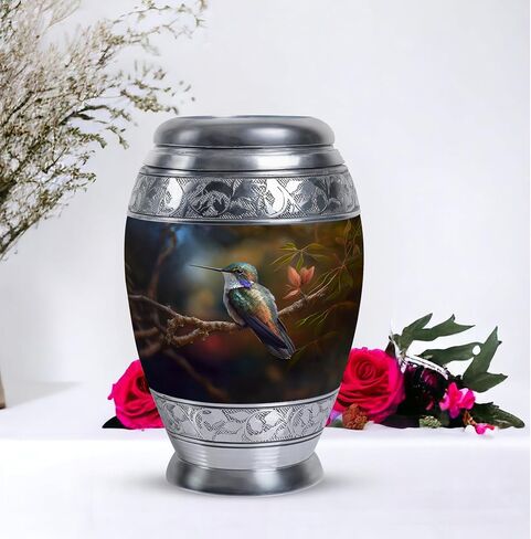 Hummingbird Urn for Ashes for Women, Men, Female - Urns for Human Ashes Adult Male - Small Urns for Human Ashes Keepsake - Burial Urns for Adult Human Ashes - Cremation Urns (3inch) in Saudi Arabia