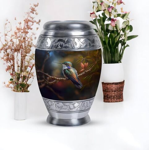 Hummingbird Urn for Ashes for Women, Men, Female - Urns for Human Ashes Adult Male - Small Urns for Human Ashes Keepsake - Burial Urns for Adult Human Ashes - Cremation Urns (3inch) in Saudi Arabia