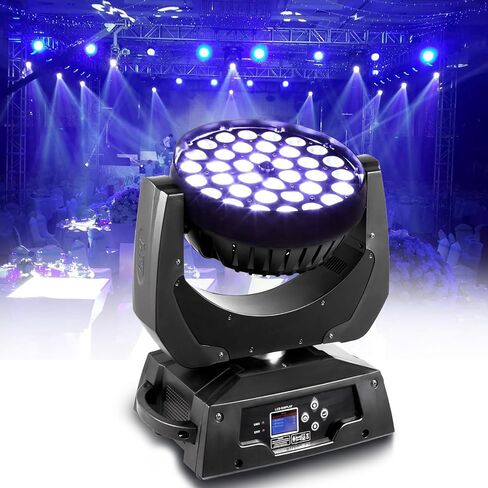 VEVOR Stage Lights, 4 in 1 RGB Party Lights, LED Pattern Strobe Light, Mixed Lighting Effects Sound Activated with Red & Green Effect Light for DJ Club Disco Party Wedding Birthday Christmas in Saudi Arabia