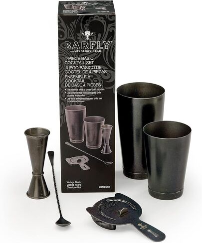 Barfly M37101 Basics Cocktail Set, 5-Piece, Stainless Steel in Saudi Arabia