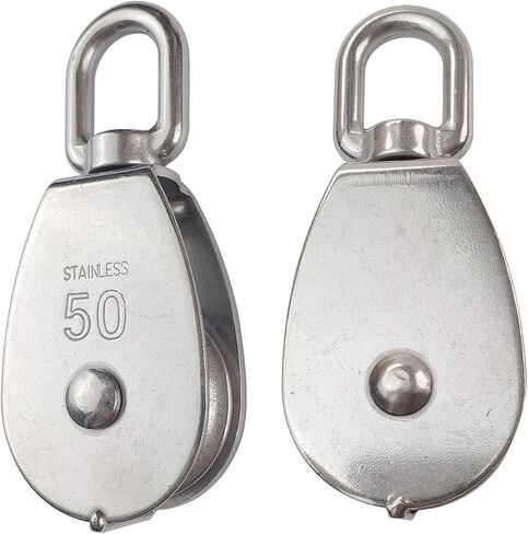 M75 Lifting Single Pulleys Block Suspension Traction Pulleys 304 Stainless Steel 1pcs in Saudi Arabia