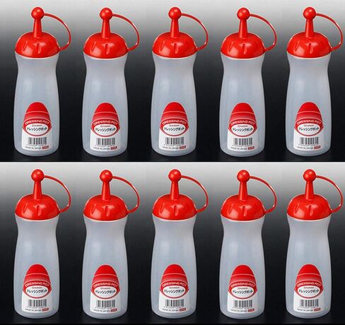 JapanBargain، زجاجة ضغط يابانية، زجاجات بهار، زجاجة كاتشب مع أغطية ملتوية على الغطاء مصنوعة في اليابان، غطاء أحمر، عبوتان in Saudi Arabia