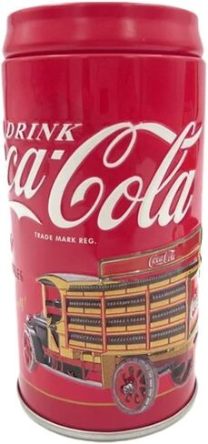 The Tin Box Company Coca Cola Salt and Pepper Set with Holder, Red (776817-12) in Saudi Arabia