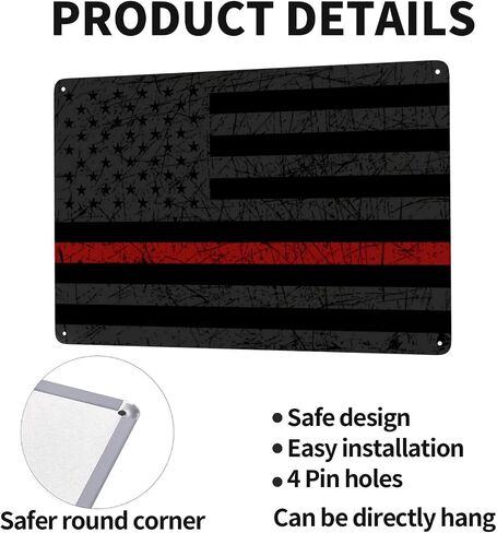 American Flag Retro Metal Tin Signs, Vintage Wall Art Sign Posters, USA Patriotic Flags Retro Wall Decor For Bar Home Living Room Cave Restaurants Cafes Pubs 8 x 12 Inch in Kuwait