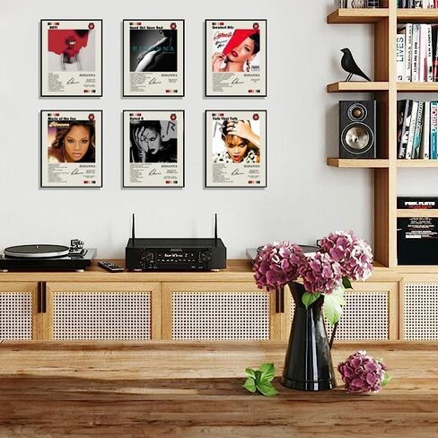Rap star Superstar Music Album Cover Poster Print Poster Room Aesthetic Set of 6 Dorm Decor 8x10 inch Unframed in Saudi Arabia