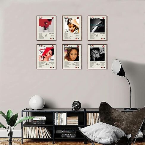 Rap star Superstar Music Album Cover Poster Print Poster Room Aesthetic Set of 6 Dorm Decor 8x10 inch Unframed in Saudi Arabia