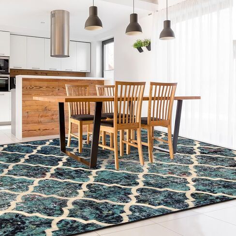 Area Rugs 5x7 Washable Rug for Living Room,Non-Slip Non-Shedding Ultra-Soft Floor Carpet for Home,Office, Dining Room,Bedroom (Style A) in Saudi Arabia