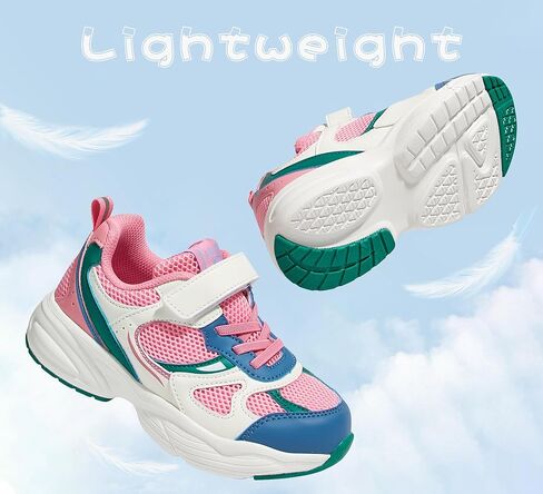 LUCKY STEP Kids Tennis Running Shoes for Children Athletic Sports Gym Lightweight Casual Walking Wide Shoes Toddler School Sneakers in Kuwait