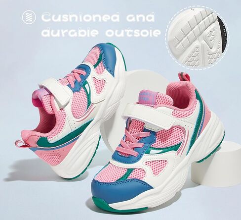 LUCKY STEP Kids Tennis Running Shoes for Children Athletic Sports Gym Lightweight Casual Walking Wide Shoes Toddler School Sneakers in Kuwait