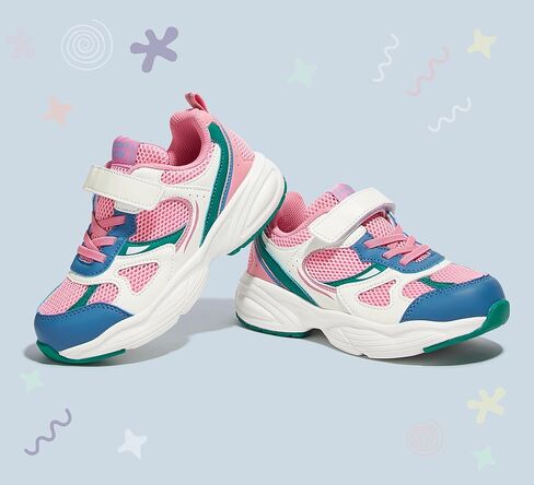 LUCKY STEP Kids Tennis Running Shoes for Children Athletic Sports Gym Lightweight Casual Walking Wide Shoes Toddler School Sneakers in Kuwait