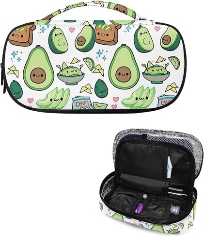 Patriotic American Flag Diabetic Supplies Travel Case,Portable Storage Bag,Insulin Pen and Medication Carrying Case for Glucose Meters, Insulin Pen, Test Strips, Lancets, Syringe, Needles in Saudi Arabia