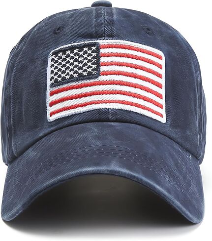 American Flag Baseball Caps Embroiderred USA Flag Patriotic Dad Hat Adjustable Trucker Hats for Men Women in Saudi Arabia