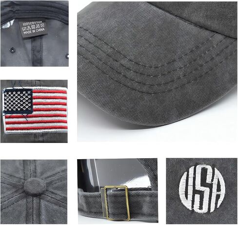 American Flag Baseball Caps Embroiderred USA Flag Patriotic Dad Hat Adjustable Trucker Hats for Men Women in Saudi Arabia