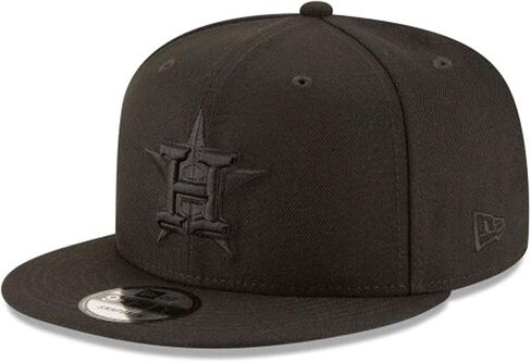 New Era Houston Astros MLB Basic Snapback Black on Black 950 Adjustable Cap in Saudi Arabia