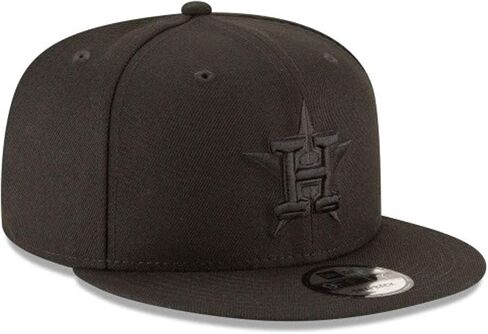 New Era Houston Astros MLB Basic Snapback Black on Black 950 Adjustable Cap in Saudi Arabia