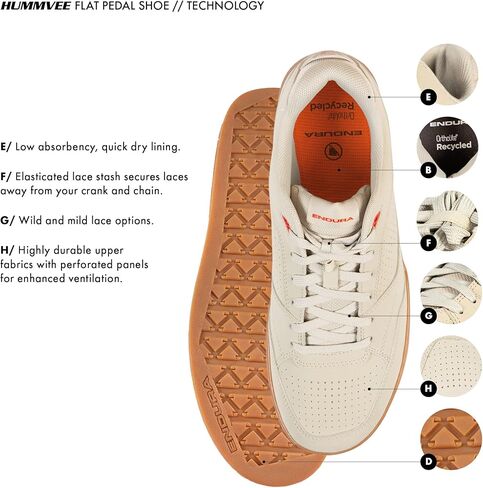 حذاء الدراجة الجبلية المسطحة للبالغين من Endura - حذاء ركوب الدراجات على طراز التزلج على الجليد in Kuwait