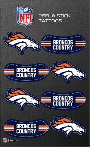 Rico Industries NFL Football Peel & Stick Temporary Tattoos - Eye Black - Game Day Approved in Saudi Arabia