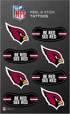 Rico Industries NFL Football Peel & Stick Temporary Tattoos - Eye Black - Game Day Approved in Saudi Arabia