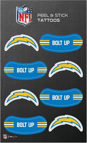 Rico Industries NFL Football Peel & Stick Temporary Tattoos - Eye Black - Game Day Approved in Saudi Arabia