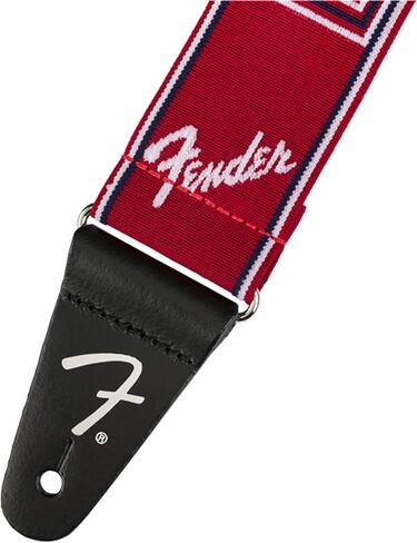 Fender WeighLess Monogrammed Guitar Strap, 2in, Black/Yellow/Brown in Saudi Arabia
