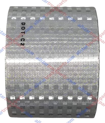 White DOT-C2 Reflective Tape Conspiciuity Tape - COMMERCIAL ROLL, HIGH INTENSITY, STRONG ADHESIVE- Automobile Car Truck Boat Trailer Semi (White) (2 IN x 20 FT) in Saudi Arabia