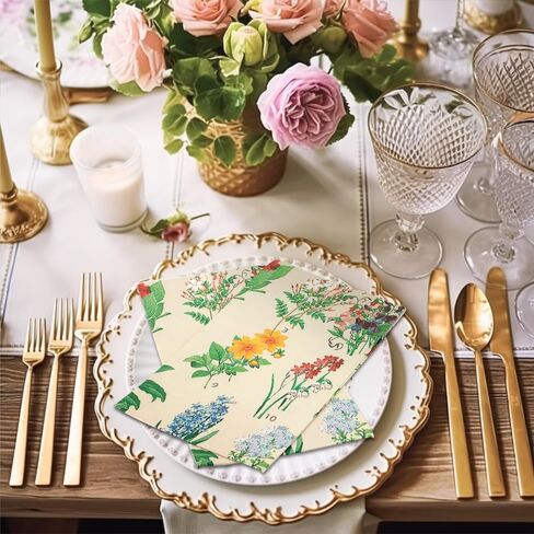 150 قطعة من المناديل الورقية، مناديل ورقية للاستعمال مرة واحدة مع ألوان مائية زهرية عتيقة، مناشف يد ورق زخرفي للحمام والمطبخ وحفلات أعياد الميلاد والذكرى السنوية للزفاف in Kuwait