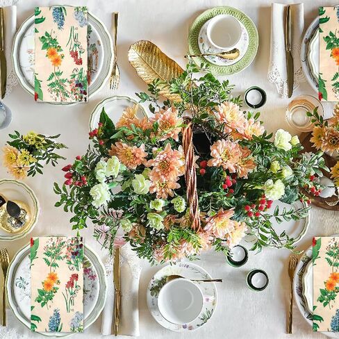 150 قطعة من المناديل الورقية، مناديل ورقية للاستعمال مرة واحدة مع ألوان مائية زهرية عتيقة، مناشف يد ورق زخرفي للحمام والمطبخ وحفلات أعياد الميلاد والذكرى السنوية للزفاف in Kuwait