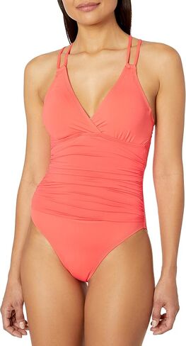 La Blanca Women's Standard Island Goddess Underwire Double Strappy Back One Piece Swimsuit in Kuwait