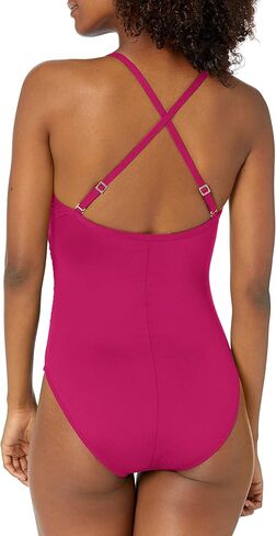 La Blanca Women's Standard Island Goddess Underwire Double Strappy Back One Piece Swimsuit in Kuwait