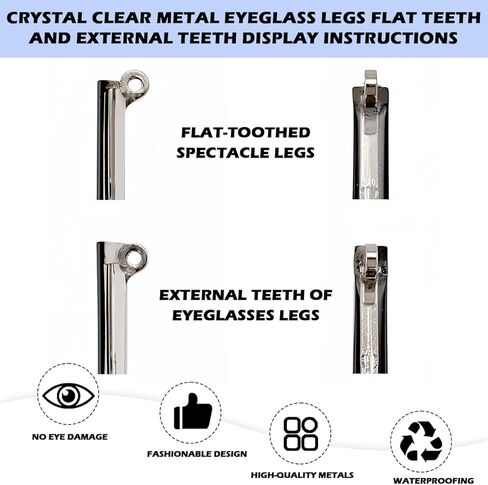 زوج واحد من ذراع استبدال النظارات المعدنية، استبدال إطار النظارات الشمسية، استبدال أرجل ذراع النظارات الشمسية العالمية للنظارات المعدنية الرقيقة، النظارات الشمسية (شفاف) in Kuwait