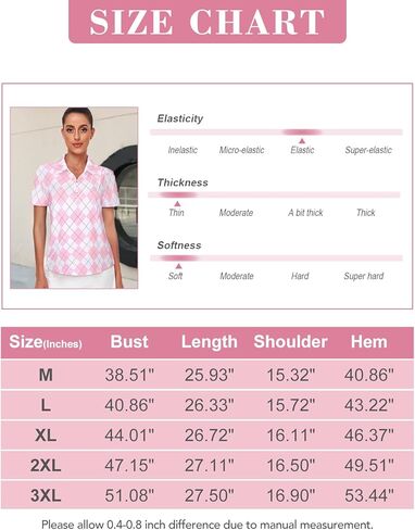 Viracy 1/4 Zip Up Womens Golf Polo Shirts Short Sleeve Moisture Wicking Workout Tops in Kuwait
