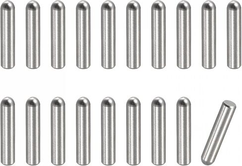 uxcell 2x8mm Dowel Pins, 50pcs 304 Stainless Steel Round Head Flat Chamfered End Dowel Pin Bunk Bed Pins Shelf Pegs Support Shelves Fasten Elements in Saudi Arabia