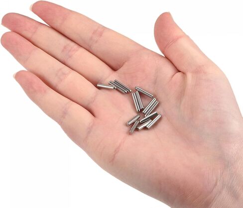 uxcell 2x8mm Dowel Pins, 50pcs 304 Stainless Steel Round Head Flat Chamfered End Dowel Pin Bunk Bed Pins Shelf Pegs Support Shelves Fasten Elements in Saudi Arabia
